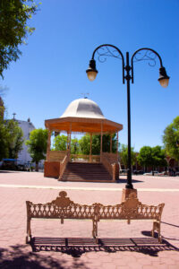 Park kiosk in Valle de Allende, Chihuahua
